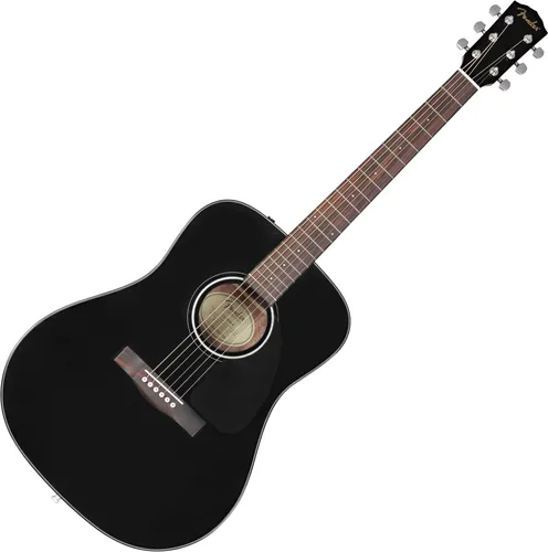 Fender CD-60 Dreadnought V3 Black mit Case - Gitarren, hochwertige Dreadnought-Gitarre mit Fichtendecke und Mahagoni-Korpus, ideal für Einsteiger und Profis, inklusive schützendem Case.