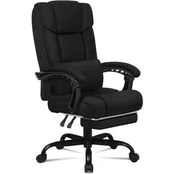 ALFORDSON XL-Lendenkissen für ergonomischen Bürostuhl, Schwarz - Ergonomisches XL-Lendenkissen für optimalen Komfort am Arbeitsplatz. Die anpassbare Höhe und das S-förmige Design unterstützen verschiedene Sitzpositionen und entlasten Ihren Rücken.