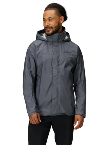 Marmot PreCip Eco Wanderjacke - wasserdicht und atmungsaktiv, grau Herren XXL - Marmot Outdoorbekleidung, umweltfreundliche Regenjacke aus recyceltem Nylon mit langlebiger NanoPro Beschichtung, ideal für Trekking und wechselhaftes Wetter.