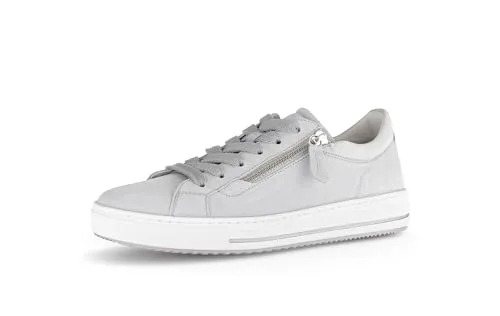 Gabor Damen Low-Top Sneaker – Komfortable Halbschuhe mit Wechselfußbett - Damen-Sneaker mit moderater Mehrweite (G) und hochwertigem Narbenleder für optimalen Tragekomfort und Stil. Ideal für Freizeit und Alltag.