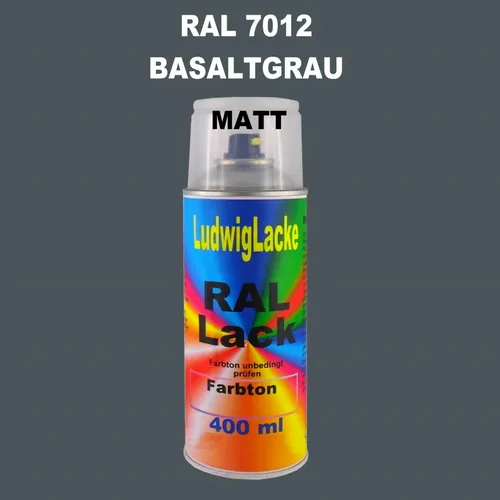 Spraydose Matt 400ml Ral 7012 Basaltgrau Metall Holz Papier Glas