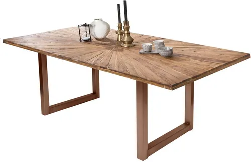 SIT Esstisch mit trendigem Kufen-Gestell - Esstisch im Around the World Stil, massiv und belastbar. Genieße die kleinen Freuden des Alltags mit einem charmanten Design, das Gemütlichkeit in dein Esszimmer bringt.