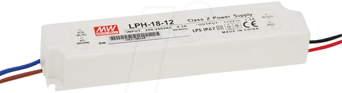 MW LPH-18-12 - LED-Trafo, 18 W, 12 V DC, 1500 mA