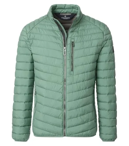 CASA MODA Light Weight Jacke 332 - Grün - M - Klassische Steppjacke in robustem Design, wind- und wasserabweisend für optimalen Schutz. Mit Sorona-Füllung für angenehmen Tragekomfort. Ideal für Freizeit und Reisen, mit praktischen Taschen für Wertgegenstände.