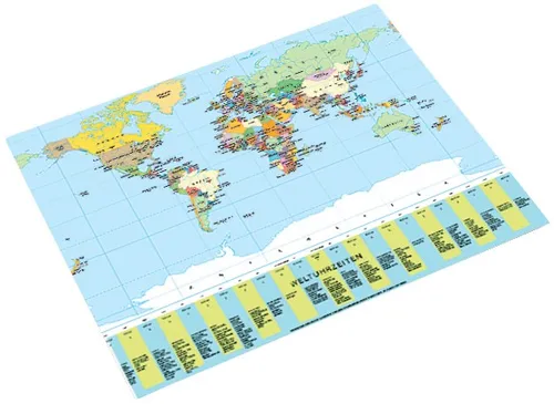 Produktbild Läufer Schreibunterlage Welt politisch 400 x 530 mm