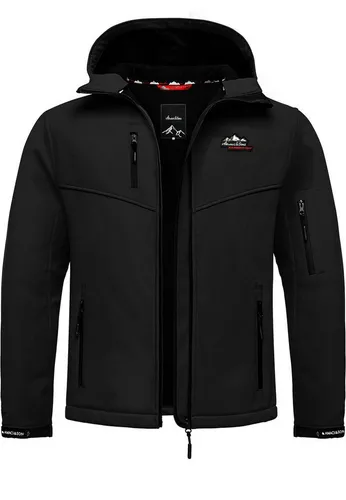 Amaci&Sons Softshelljacke Greeley Softshelljacke Herren Herbst Winter Softshell Funktions Outdoor Regenjacke