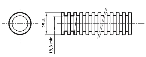 GEWISS Flexibles Installationsrohr, Wellrohr, M16 M20 M25 M32 M40 M50 M63, FK15