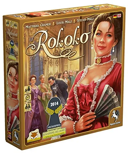 Pegasus Spiele 54525G - Rokoko - Gesellschaftsspiel, nominiert zum Kennerspiel des Jahres 2014, mit intuitivem Spielprinzip und stimmungsvoller Optik für strategische Denker.