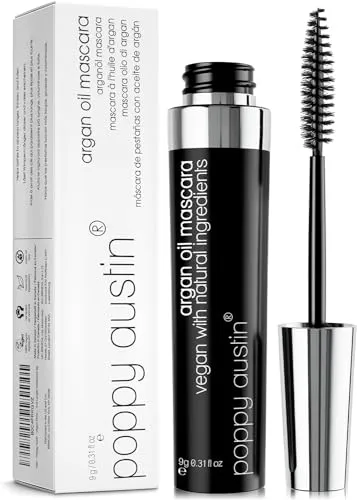 Vegan Mascara für Empfindliche Augen - 8x Sanfter, Hypoallergen, Cruelty Free, Organisch - Beste Natürliche Wimperntusche für Kurze Wimpern, Verlängerung, Volumen und Länge (9 Gramm,Black)