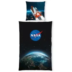 Herding Jugendbettwäsche - Mehrfarbig, Weltall Design, 135x200 cm - Bettwäsche für Kinder mit Oeko-Tex® Standard 100, pflegeleicht und hautfreundlich. Erleben Sie traumhafte Nächte mit dem einzigartigen Wendedesign und angenehmem Renforcé-Gewebe.