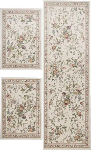 THEKO Bettumrandung Flomi Sagrini, 3-tlg, Blumen Design von THEKO