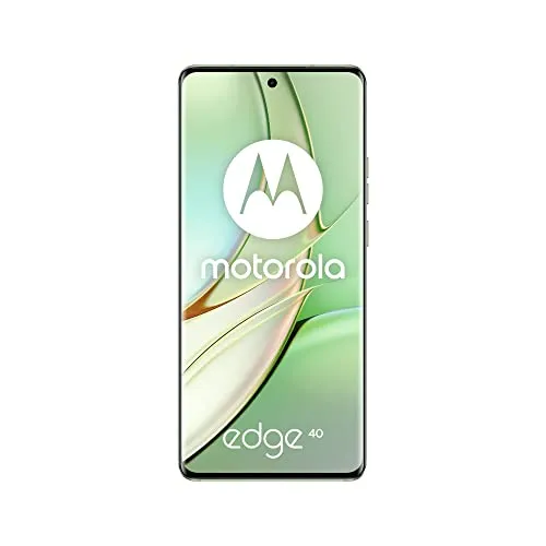 Motorola edge 40 Nebula Green Smartphone 8GB + 256GB - Handys & Smartphones mit 50 MP Dual-Rückkamera, 6,55 Zoll OLED-Display und 5G-Konnektivität für beeindruckende Fotos und schnelles Internet.