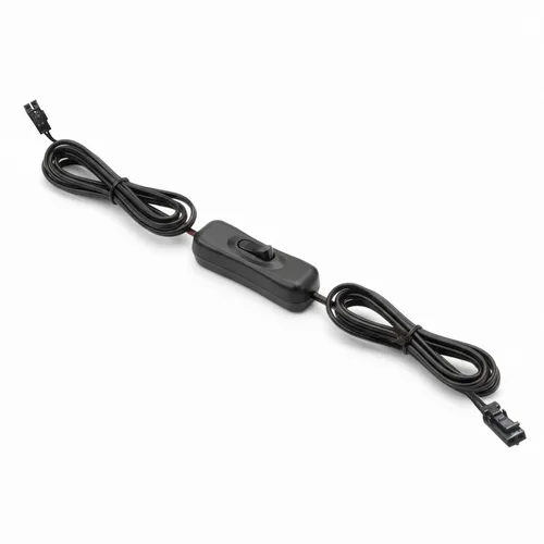Produktbild LED Handschalter 12–24 V DC, 2-poliger Kabelschalter max. 3 A, schwarz
