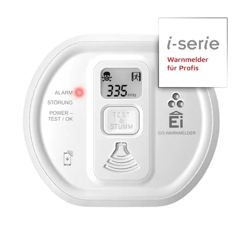 Ei Electronics i-serie Kohlenmonoxid-Melder - inkl. 10 Jahres-Batterie, präziser elektrochemischer Sensor für maximale Sicherheit