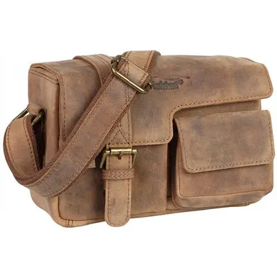 Kalahari KAAMA LS-30 Fototasche aus Leder in braun von Kalahari