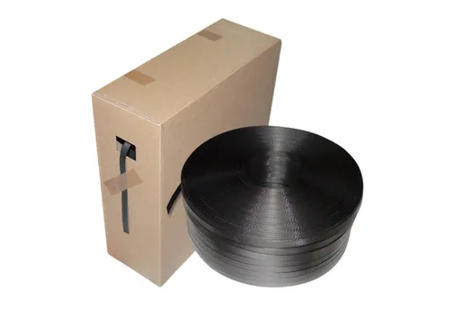 Packen24 Klemmen PP-Umreifungsband 12 x 0,45 mm x 1000 m schwarz - Robustes PP-Umreifungsband für sicheres Verpacken. Ideal für verschiedene Anwendungen und bietet hohe Stabilität. Perfekt für den professionellen Einsatz in Logistik und Versand! 1 Stück im Karton enthalten.