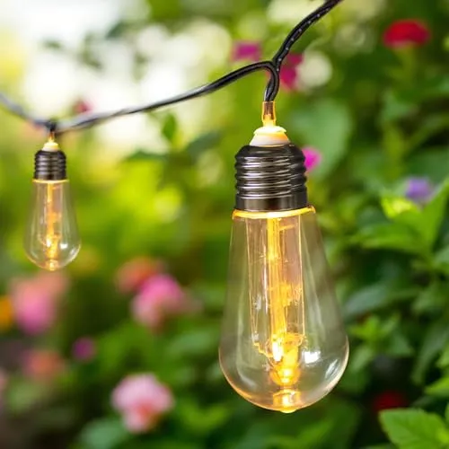 Produktbild LED Lichterkette mit 10 LED Glühbirnen transparenten kabelgebunden