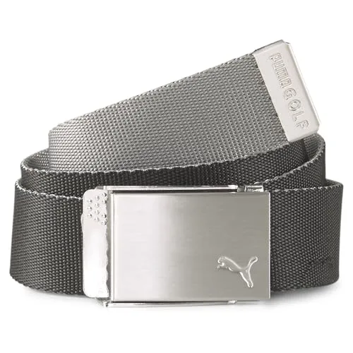 Puma Reversible Web Belt - Wende-Gürtel in puma black (02) OSFA - Outdoor Bekleidungs Accessoires mit modernem Wende-Design und verstellbarer Metallschnalle, ideal für stilvolle Auftritte auf dem Platz und in der Freizeit.