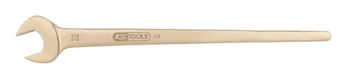 KS Tools BRONZEplus Zugmaulschlüssel 15°, 47 mm - Funkenfreier Maulschlüssel aus korrosionsbeständigem Aluminium-Bronze, ideal für explosive Umgebungen und extrem langlebig.