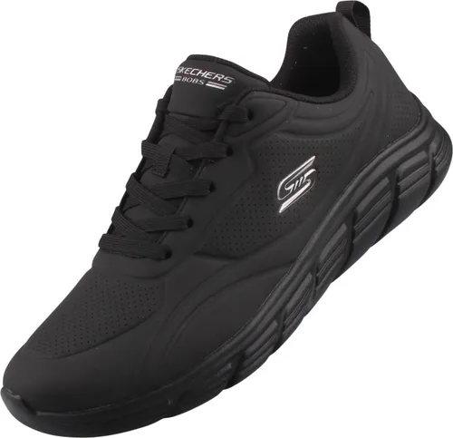 Skechers Bobs B Flex Lo - Cool Ease Damen Sneaker Schwarz - Sneaker mit stylischem Obermaterial, atmungsaktiver Perforation und bequemer Memory Foam Innensohle für optimalen Tragekomfort.