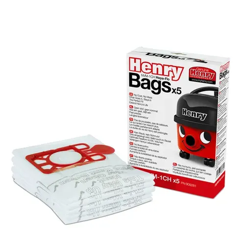 Numatic NVM-1CH 909281 Staubsaugerbeutel Henry 5 Stück 5 Stück Vliesstaubbeutel für Numatic Henry, Hetty, James