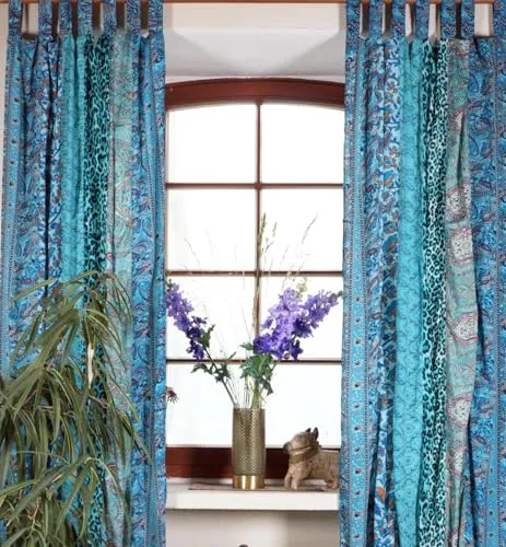 Vorhänge & Gardinen Türkis von Guru-Shop