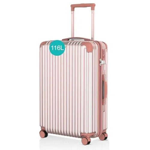 Voyagoux® Reisekoffer Groß 116L in rosegold von V Voyagoux