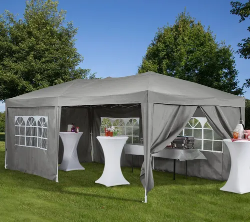 KONIFERA Faltpavillon 300x600 cm mit 6 Seitenteilen