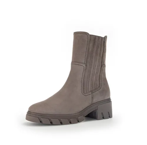 Gabor Chelsea Boots Damen 31373031373039 Grau 38 EU - Stilvolle Gabor Chelsea Boots in Grau aus weichem Rauleder. Mit praktischem Innenreißverschluss und rutschhemmender Profilsohle bieten sie Komfort und modischen Chic für jeden Anlass.