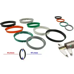 WamSter® 4 Zentrierringe 63,3mm - 57,1mm