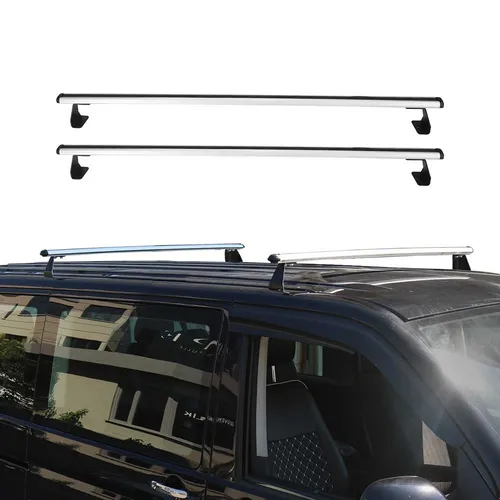 Dachträger Gepäckträger Relingträger für VW Transporter T5 2003-2015 - Dachgepäck- & Grundträger aus korrosionsbeständigem Aluminium, leicht zu installieren und abnehmbar, mit einer Tragfähigkeit von bis zu 75 kg für zusätzliche Transportmöglichkeiten.