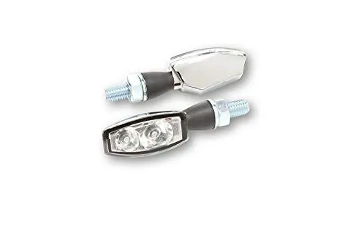 HIGHSIDER LED Rück-, Bremslicht, Blinker Einheit BLAZE verchromt - Blinkerleuchten mit hoher Sichtbarkeit, vereint Rück-, Brems- und Blinkerlicht in einem eleganten, verchromten Design für mehr Sicherheit auf der Straße.