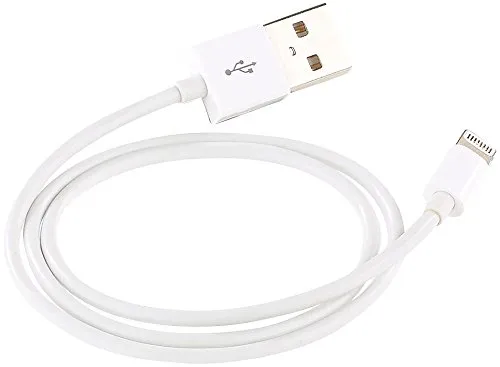 Callstel Ladekabel iPhone: Daten- & Ladekabel Lightning auf USB, Apple-Zertifiziert, MFi, 50 cm (Apple Kabel, USB Lightning Kabel, i Phone SE)