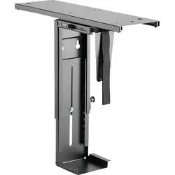 LogiLink EO0004 - Einstellbare Untertisch PC-Halterung, 360° drehbar, für PCs bis 10kg, mit variablem Schiebemechanismus für optimale Zugänglichkeit