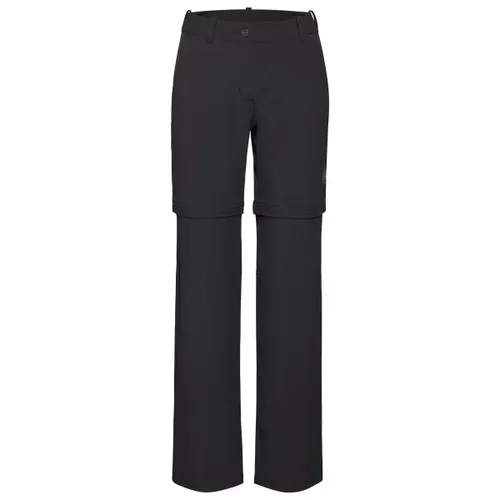 Mammut Women's Hiking V Zip Off Pants Gr 44 - Long schwarz - Robuste Zip-Off-Hose in Schwarz, ideal für Wandern und Reisen. Mit UV-Schutz und Stretch für optimalen Tragekomfort.