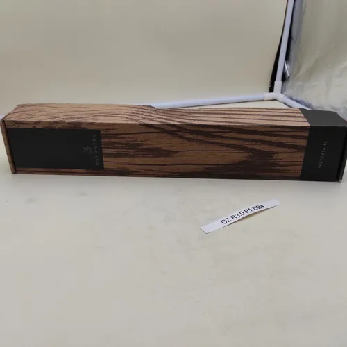 WALDWERK Premium Wetzstahl, Gehärteter Stahl, Holzgriff, für Messer