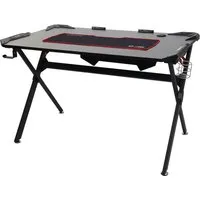 Schreibtisch MCW-F11, Computertisch für Jugendliche und Gamer 120x75cm, schwarz - Kinderschreibtische mit hochwertiger Verarbeitung und ausgezeichnetem Design, ideal für kreative und konzentrierte Arbeitsumgebungen.