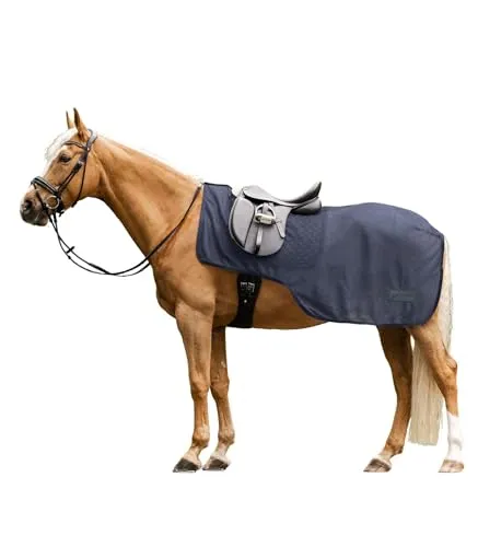 Waldhausen Fliegenausreitdecke COMFORT Nachtblau 145 cm - Reit- & Pferdebedarf: Schütze dein Pferd mit der luftdurchlässigen Fliegenausreitdecke COMFORT von Waldhausen vor Insekten und genieße entspanntes Reiten selbst an heißen Tagen.