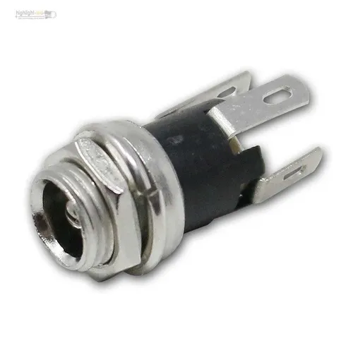 DC-Einbaubuchse für Hohlstecker 2,1x5,5mm, Buchse Einbau Kupplung Steckdose