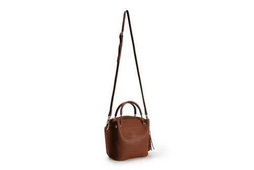 Umhängetasche Crossover Bag Bräunen - Stylische Unisex Umhängetasche aus 100 % Polyvinylleder, kompakt mit 20 x 21 x 11 cm – ideal für den täglichen Gebrauch und vielseitige Outfits.