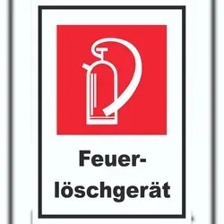 Produktbild Feuerlöschgerät Schild A6 (105x148mm)