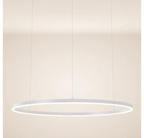 s.luce Ring Hängeleuchte 100 cm – Moderne LED-Beleuchtung in Weiß - Elegante Deckenleuchte mit minimalistischer Form und individueller Aufhängung. Die s.luce Ring Hängeleuchte bietet effiziente LED-Technik für eine gleichmäßige Lichtverteilung und sorgt für ein stilvolles Ambiente.