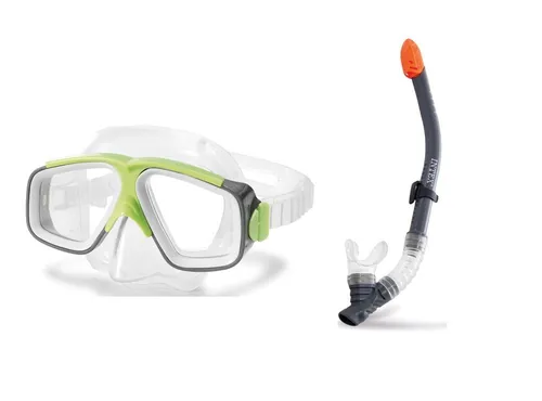 Intex Taucherbrille Set Schnorchel Schwimmbrille Surf Rider Swim Set ab 8 Jahren 55949