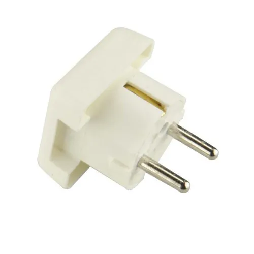 Schutzkontakt-Flächen-Stecker seitliche Einführung weiß  Schutzkontaktstecker