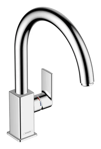 Hansgrohe Vernis Shape M35 Einhebel-Küchenmischer - Chrom - Hochwertige Armatur mit einfacher Einhandbedienung und elegantem Design für moderne Küchen.