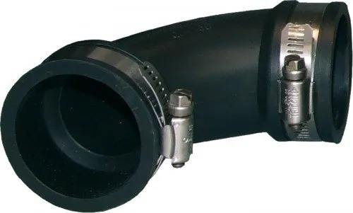 AQUARISTIK-PARADIES Flex. PVC-Manschette, 90° Bogen, Ø 50-38 mm