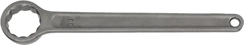 KS Tools 5172536 Einringschlüssel 28mm - Metrischer Einringschlüssel mit FlankTraction-Profil nach DIN 3111 für optimale Kraftübertragung und langlebige Chrom Vanadium Legierung.