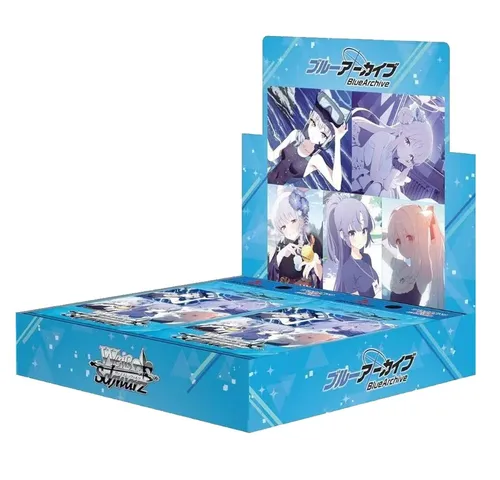 Bushiroad Weiss & Schwarz Blue Archive Booster Display (Japanisch) - Entdecken Sie das Blue Archive Booster Display für das beliebte Trading-Card-Game! Mit 16 Booster Packs, detailreichen Illustrationen und besonderen Foil-Karten ist es perfekt für Sammler und Fans des Franchise.