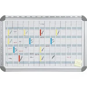 FRANKEN PRO Multifunktionsplaner 94,5 x 61,5 cm - Wandkalender mit magnethaftender, beschreibbarer Oberfläche, ideal für Notizen. Inkl. Montagematerial und Schreibutensilien – vielseitig einsetzbar für Planung und Organisation.