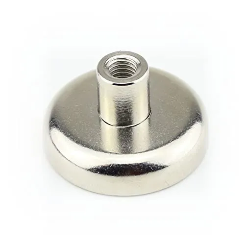 Neodym Flachgreifer Topfmagnet Ø32x8 mm N35 Magnet mit Gewindebuchse Gewinde M6x8mm